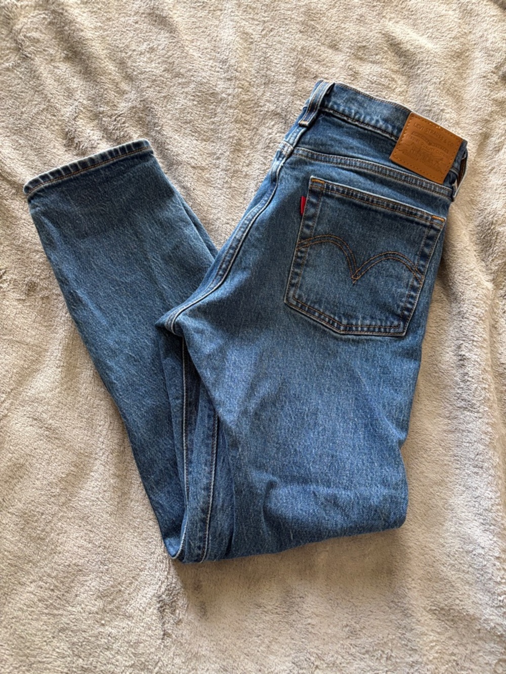 Levi's Blue Straight-Leg wedgie Women's Jeans